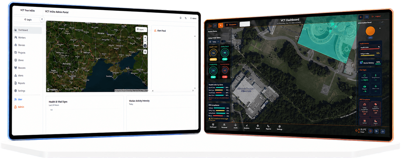 VCT InSite Dashboard and Admin Portal